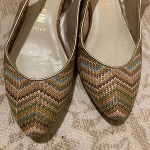 Anne Klein Marta Espadrille Wedge Pumps